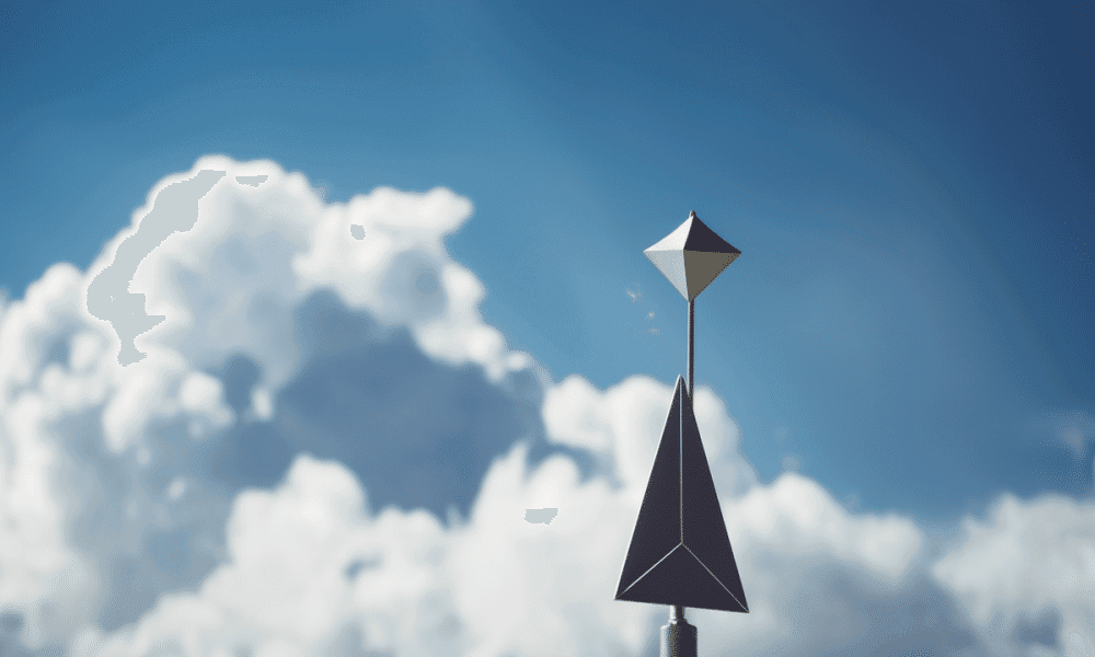ambcrypto An image of an Ethereum ETH symbol as a weather vane bfded780 72dc 4137 bbcb 05f4d3d1a32d 1