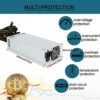 2000W Mining Power Supply, 110V-264V BTC 2U Single Channel Modular Mining Power, PC Power PSU for 8 GPU ETH/BTC Miner Machine Rig with Violent Fan,2000w - Image 6