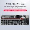 PCIE Riser 1X to 16X GPU Riser Card V011-PRO, with 0.6m USB 3.0 Extension Cable - 2 * 6PIN Powered - 10 Solid Capacitors - Graphics Extender Riser Adapter for Bitcoin Ethereum Mining ETH (1pc) - Image 7