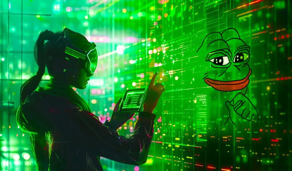 slumping memecoin pepe gearing