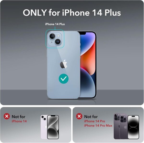 ESR for iPhone 14 Plus Case, Magnetic Case Compatible with MagSafe, Shockproof Military-Grade Protection, Magnetic Phone Clear Case for iPhone 14 Plus, Classic Hybrid Series, Clear - Image 2