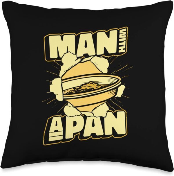 Gold Mining Gifts & Accessories Gold Mining Prospecting Protector Miner-Man with A Pan Throw Pillow, 16x16, Multicolor