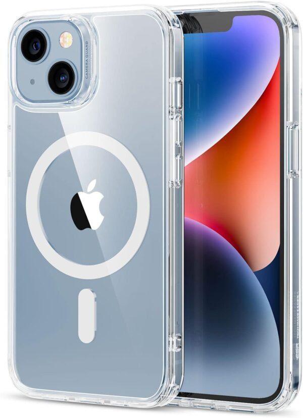 ESR for iPhone 14 Plus Case, Magnetic Case Compatible with MagSafe, Shockproof Military-Grade Protection, Magnetic Phone Clear Case for iPhone 14 Plus, Classic Hybrid Series, Clear