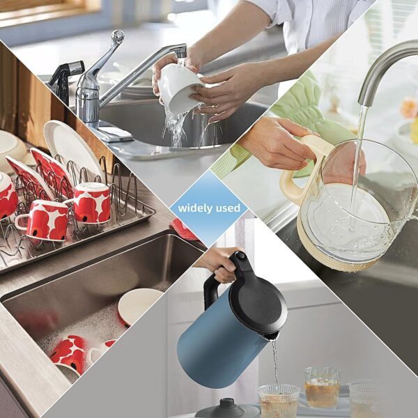 3 Pcs Water Bottle Cleaner Brush, Tube Cleaner Brush, Small Cleaning Brushes for Tight Spaces, Gap Cleaning Brushes for Cup, keyboards, Dishes, Wine Bottle, Kitchen sinks,Toilet(Grey Handles) (3) - Image 6