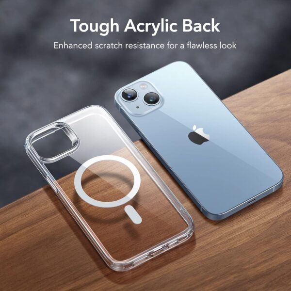 ESR for iPhone 14 Plus Case, Magnetic Case Compatible with MagSafe, Shockproof Military-Grade Protection, Magnetic Phone Clear Case for iPhone 14 Plus, Classic Hybrid Series, Clear - Image 7