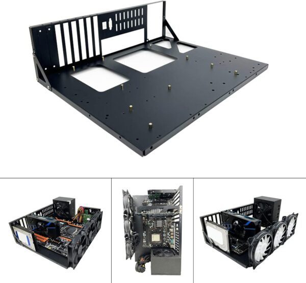 Mining Frame Open Chassis Frame Thickened Motherboard Bracket Fixing Frame Mining Rig Case Frame Computer Cases Miner Rig Case - Image 2