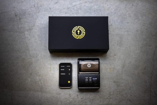 Wallet & Printer - Cold Storage Digital Crypto Hardware with 3in Color LCD Touchscreen, Secure Messaging and Digital Wallet for NFT, Crypto Currency and Tokens, All-in-one with Secure Printer - Image 2