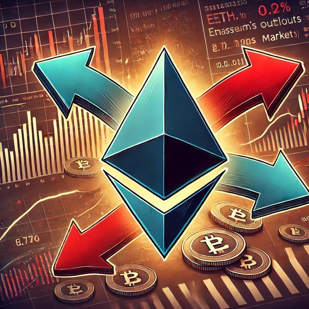 DALL·E 2024 09 09 16.33.14 A digital illustration depicting Ethereums massive outflows from derivati