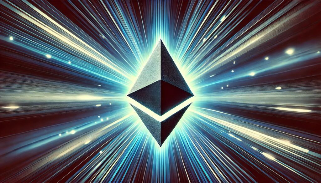 DALL·E 2024 10 17 10.14.52 A high resolution wide format image featuring the official Ethereum logo