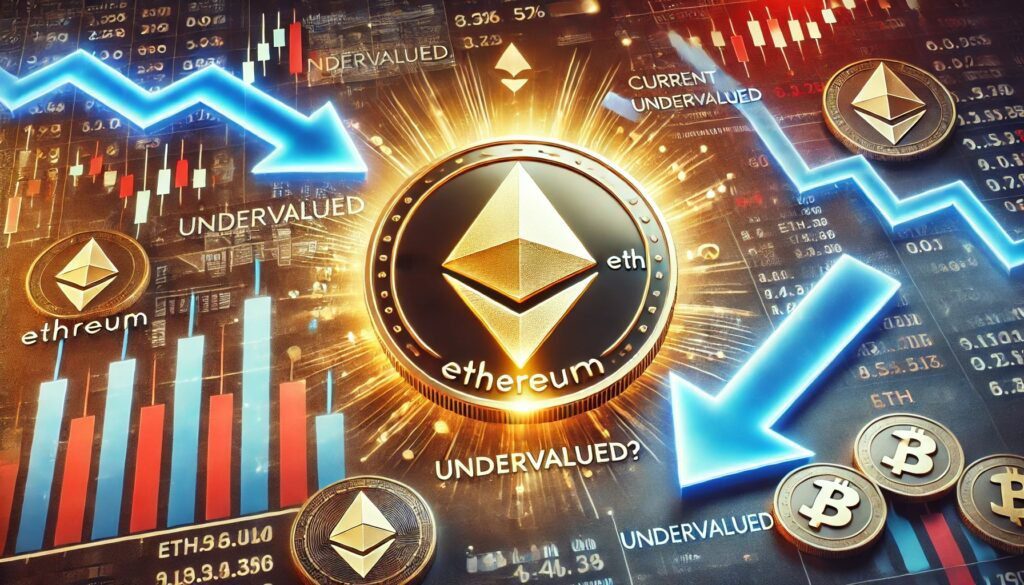 DALL·E 2024 11 20 10.42.09 A financial themed image focusing on Ethereum ETH holders experiencing un