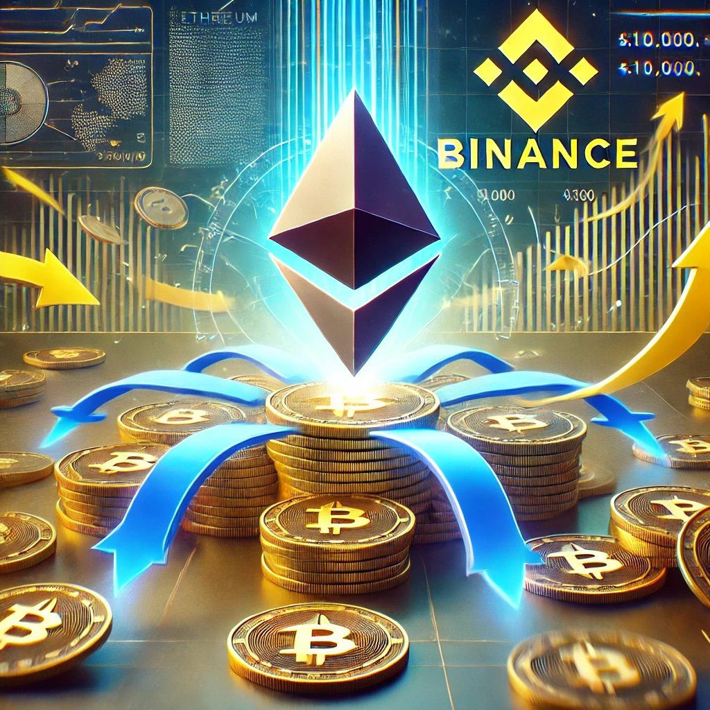 DALL·E 2024 12 18 17.15.32 A digital illustration showcasing the concept of Ethereum ETH outflow fro