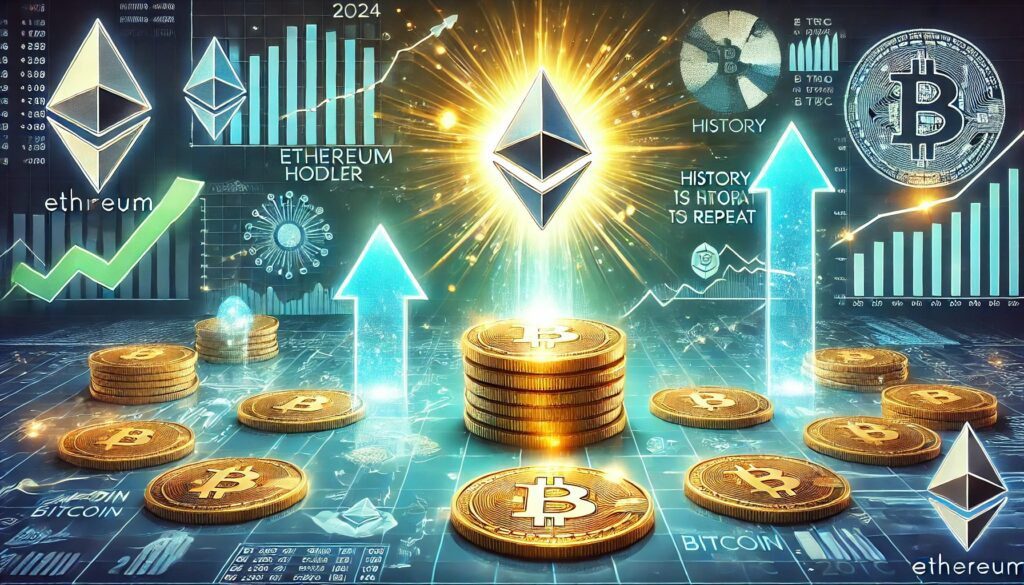 DALL·E 2024 12 27 06.05.46 A financial themed image highlighting Ethereums hodler ratio surpassing B