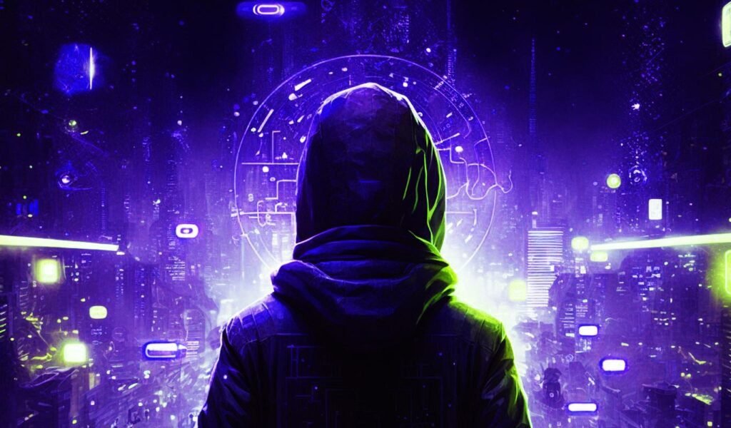 hacker with wallet poly