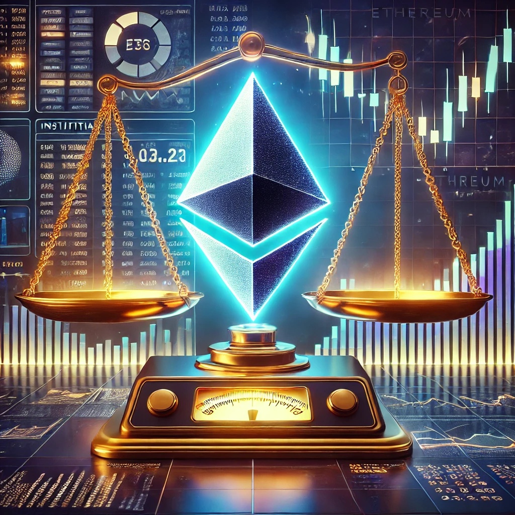 DALL·E 2025 02 12 15.35.08 A visually compelling and analytical image exploring whether Ethereum is