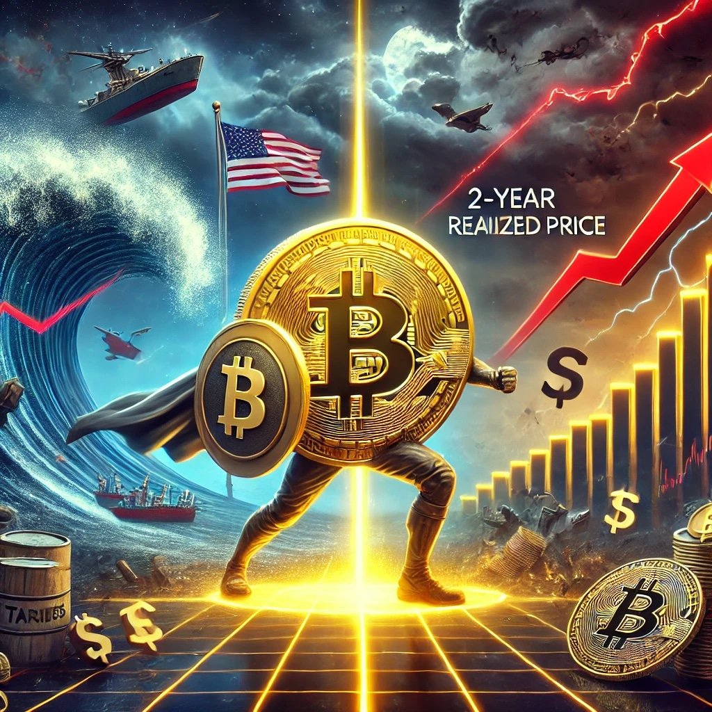 DALL·E 2025 04 09 17.34.09 A symbolic and dramatic digital illustration representing Bitcoin facing