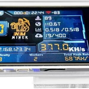 Bitcoins Miner BTC Miner USB NMMiner 375K/HS 2.8 Inch Smart Display Crypto Mining Machine Solo Lottery Miner BTC Mining Machine Better Than Nerd Miner V2 V3