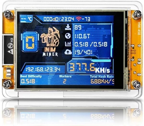 Bitcoins Miner BTC Miner USB NMMiner 375K/HS 2.8 Inch Smart Display Crypto Mining Machine Solo Lottery Miner BTC Mining Machine Better Than Nerd Miner V2 V3 - Image 5