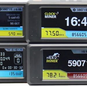 BTC Nerdminer V2 S3 T-Display 78KH/S HashRate Bitcoin Solo Mining Machine Crypto Asic Lottery Miner Nerd Miner with Latest Firmware Bitcoin Miner Win 3.125 BTC with Low Power Consumption