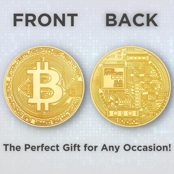 Bitcoin Coin - Commemorative BTC Coins Plus Clear Protective Case, Physical Bitcoin, Cryptocurrency Gifts, Limited Edition Collectible Plus Protective Case - Image 8