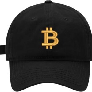 Baseball Cap Mens Women Bitcoin BTC 1 Embroidered Unisex Cotton Adjustable Outdoor Dad Hats for Men