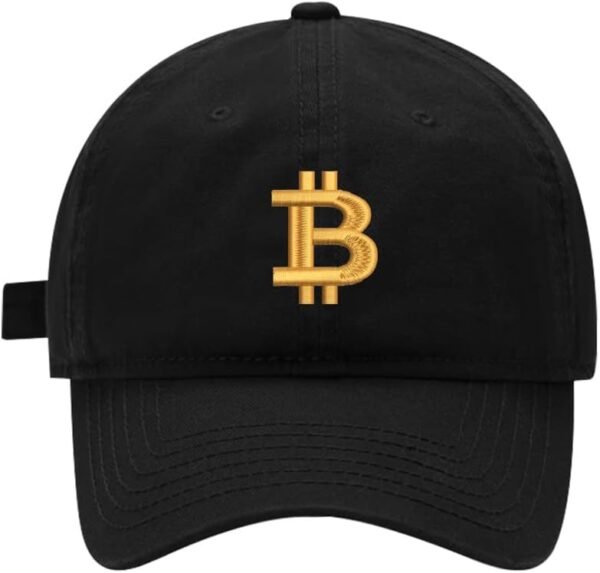 Baseball Cap Mens Women Bitcoin BTC 1 Embroidered Unisex Cotton Adjustable Outdoor Dad Hats for Men