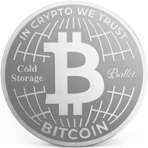 Ballet Bitcoin Cold Storage – Unhackable Hardware Wallet Stainless Steel – Bitcoin Coin. (Single)
