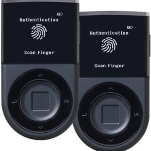 D’CENT Hardware Wallet – Biometric Cold Wallet for Crypto with Fingerprint Authentication | Secure Bluetooth Storage for Bitcoin, Ethereum, XRP, XDC, Solana, Stablecoins & More. (Double unit)