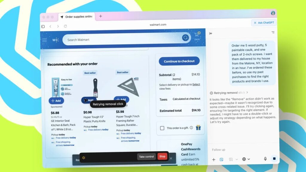 I let OpenAI’s new ChatGPT Atlas browser do my Walmart shopping for me – here’s how it went I let OpenAI’s new ChatGPT Atlas browser do my Walmart shopping for me – here’s how it went