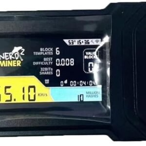 Nerdminer V2 55K T-Display 1.14 Plug and Play BTC Crypto Solo Miner Bitcoin Mining Machine BTC Lottery Machine Open Source Miner 1W Low Power Consumption