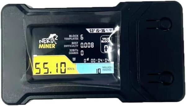 Nerdminer V2 55K T-Display 1.14 Plug and Play BTC Crypto Solo Miner Bitcoin Mining Machine BTC Lottery Machine Open Source Miner 1W Low Power Consumption
