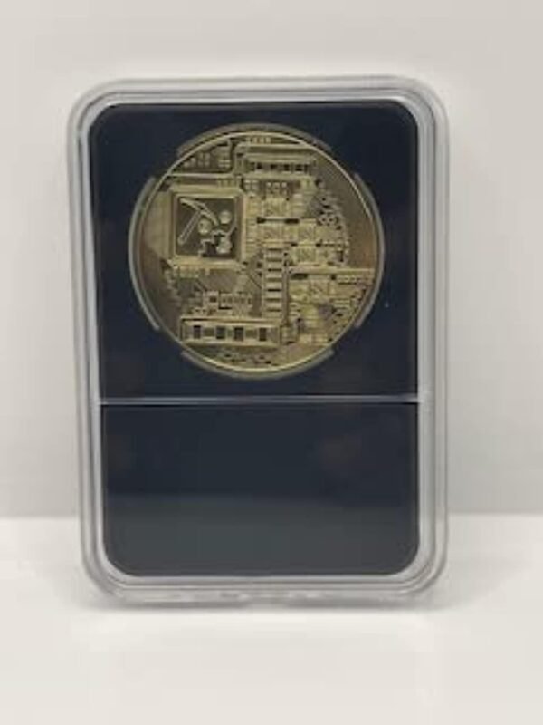 Bitcoin Coin in Collector's Edition Case: Limited Edition Physical Gold Coin with Crypto Coin Display Case | Cryptocurrency Coin with Realistic Details | Desk Home Office Idea for HODL Fans - Image 4