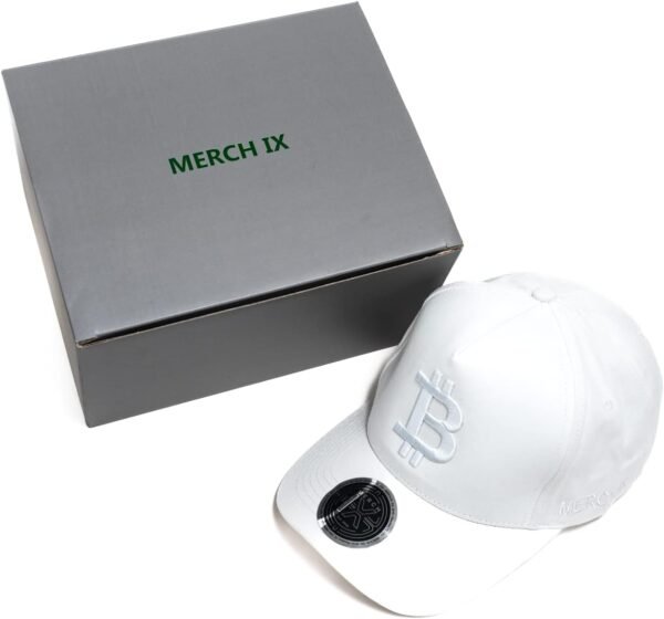 Adjustable Designer All-White Bitcoin Hat (Multiple Styles) - Image 6