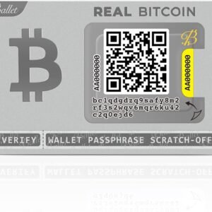 Ballet REAL Bitcoin – The Easiest Cryptocurrency Cold Storage Card – Crypto Hardware Wallet, Safeguarding Your Digital Assets (Single)