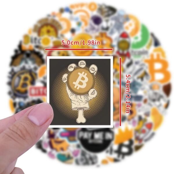 60pcs Bitcoin Crypto Stickers -Funny Digital Currency Stickers for Water Bottles,Laptop,Computer,Phone,Guitar,Luggage - Image 7