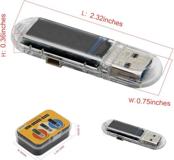 Bitcoins Miner V2 Dongle USB 75KH 1W T-Display S3 Bitcoin Solo Lottery Miner Win 3.125 BTC with Low Power Consumption（1PCS） - Image 2