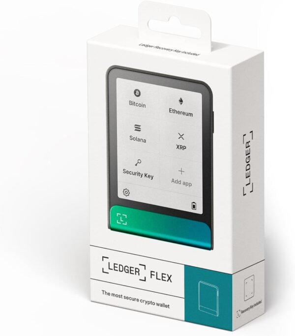 Ledger Flex - Now Including Ledger Recovery Key - Discover The World's Most intuitive Hardware Wallet, Enhanced with a Quick, Easy Backup Access (Oxidate Green) - Image 9