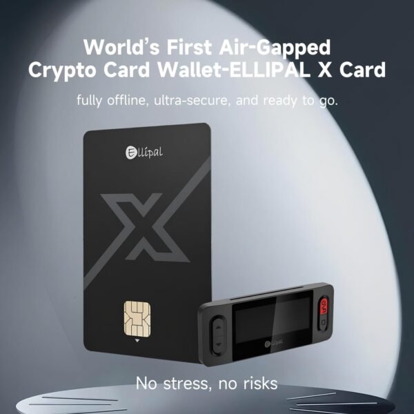 ELLIPAL X Card – Air Gapped Crypto Cold Wallet with Starter Accessory Kit,Secure Offline Storage for Bitcoin, Ethereum,NFTs & 10,000+ Tokens - Image 2