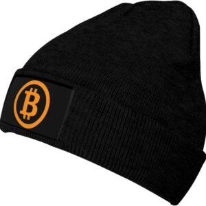 DIMAZ Bitcoin Logo Knit Beanie Women’s Skull Cap Unisex Classicbeanie