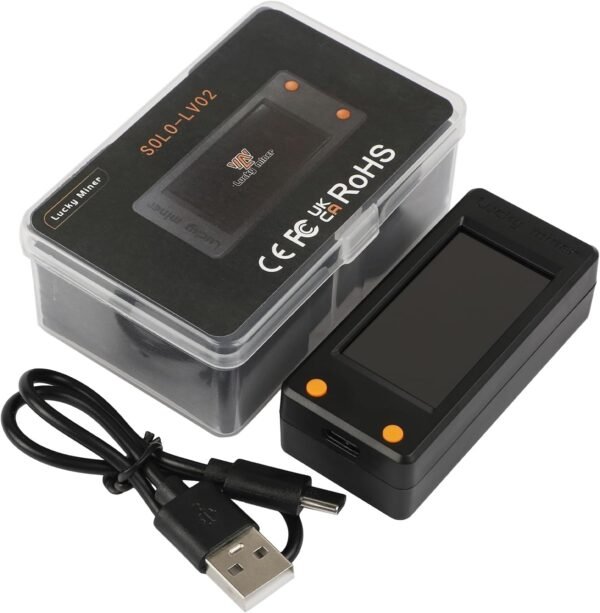 Lucky Miner LV02 74KH/s Asic Miner Bitcoins Miner Low Power Consumption Crypto Miner Mini Lottery Device Type-C USB Connection - Image 7