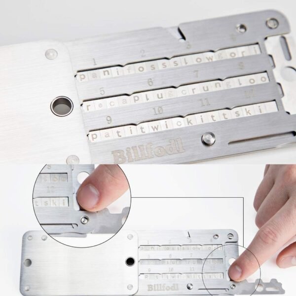 Steel Bitcoin & Crypto Hardware Wallet Backup - Cold Wallet Backup compatible with all Major Crypto Wallets - Image 3