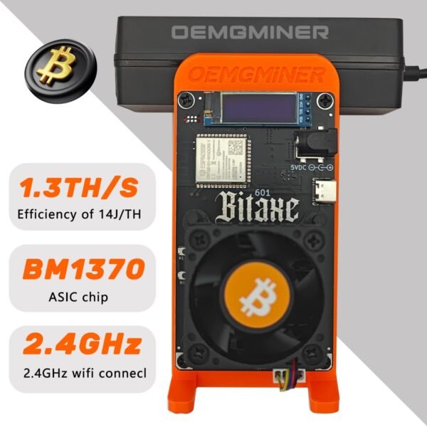 Bitaxe Gamma 601 Pro Dual-Fan Edition | 1.3TH/s (OC 1.5TH/s) Bitcoin Solo Miner | Twin Turbo Cooling | BM1370 ASIC Chip | 18W/TH Efficiency | 2.4G WiFi & Web Management - Image 6
