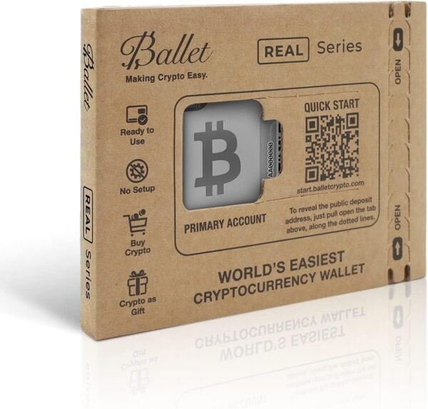Ballet REAL Bitcoin - The Easiest Cryptocurrency Cold Storage Card - Crypto Hardware Wallet, Safeguarding Your Digital Assets (Single) - Image 7