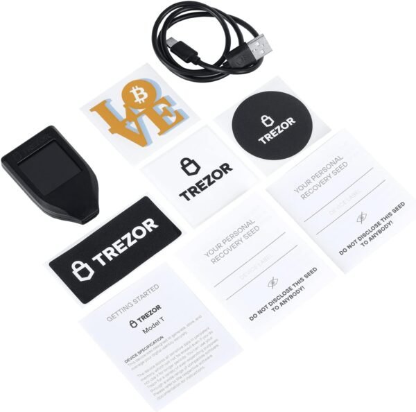Trezor Model T - Crypto Hardware Wallet with LCD Touchscreen, Protecting Bitcoin & 1000's of Coins with Maximum Security - Image 4