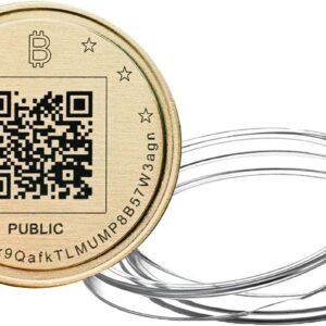 Brass Coin Bitcoin Cold Wallet Air-Gapped Offline Crypto Storage