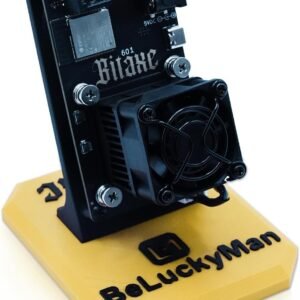 Bitcoins Miner Bitaxe Gamma 601 BM1370 ASIC Miner – 1.2TH/S Solo Crypto Miner, 18W Ultra-Low Power, 2.4G WiFi, Open Source AxeOS – Silent Home/Office BTC Miner & Lucky Miner (Yellow)