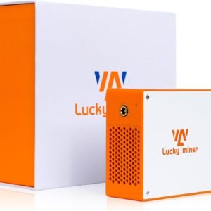 Litecoin, Dogecoin Miner Lucky Miner LG07 Scrypt Algorithm ASIC Miner 11MH/S 2.4GHz WiFi or Hotspot Quiet Include PSU, Crypto Mining Machine for Home Use，Orange