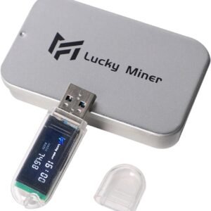 USB Bitcoins Miner Solo Miner LV03 Lottery Crypto Miner 2.4G WiFi 74KH 1W with Mini Display Mini Bitcoins Mining Machine（1PCS）