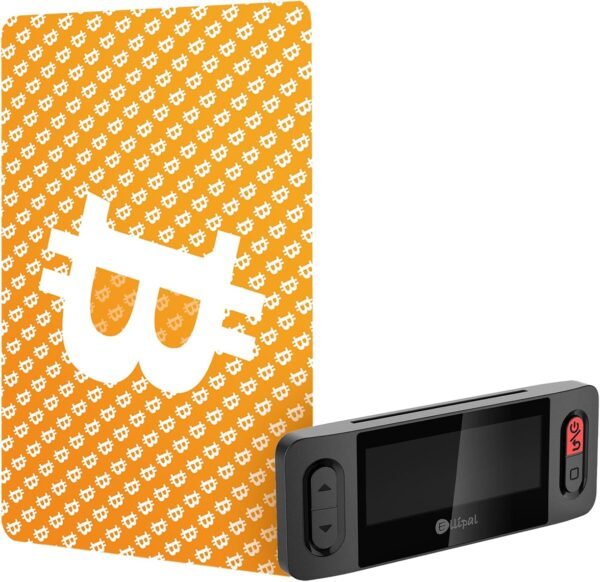 Ellipal X Card Bitcoin Custom Edition – Air Gapped Crypto Cold Wallet（ with Starter Accessory Kit）