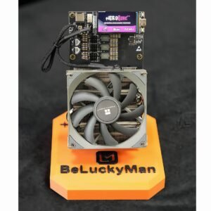 NerdQaxe++ Solo Miner Bitcoins Miner 4800GH/s 4 Pieces BM1370 Asic Chip Quiet Fan Cooling BTC Mining Machine 15J/Th 75W Power Consumption Home Use Mining Machine