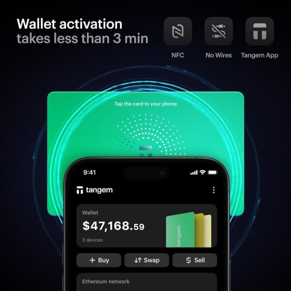 Wallet Pack of 3 - Secure Crypto Wallet - Trusted Cold Storage for Bitcoin, Ethereum, NFT's & More Coins - 100% Offline Hardware - Sun Drop - Image 2